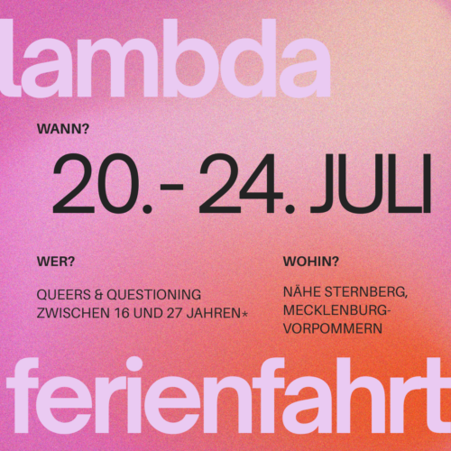 Queere Sommerfreizeit MV 2026